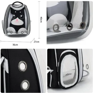 Cat Carrier Dog Cat Transparent Space Capsule Breathable Shoulder Bag Outside Travel Portable Carry