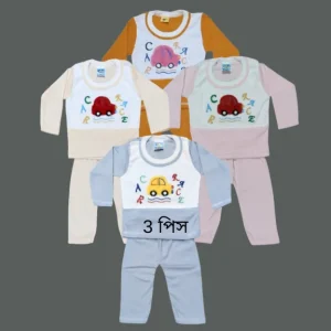 3 set winter full sleeve t shirt with full pant for baby boy | baby boy full sleeve t-shirt set premium quality